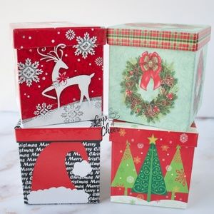 ✨2/$10 🎄4 Mini Christmas Gift Boxes